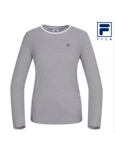 FILA Small Logo Long Sleeves Shirt - Grey